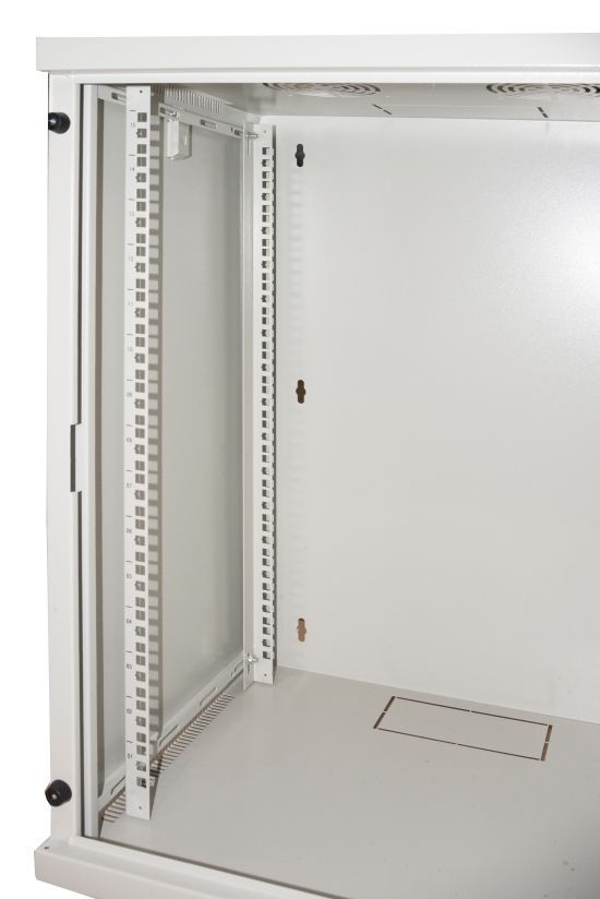 LINK Armadio Rack 19" 12 Unita' Da Muro Per Reti (A)620 X (L)540 X (P) 450 Mm Colore Grigio Porta Vetro [LK1912UG]