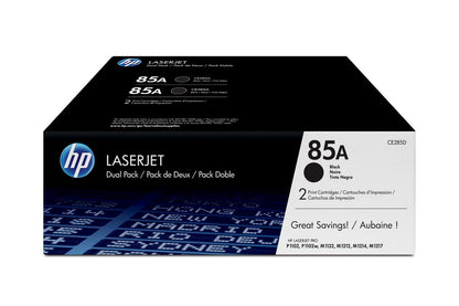HP Confezione da 2 cartucce originali di Toner nero LaserJet 85A [CE285AD]