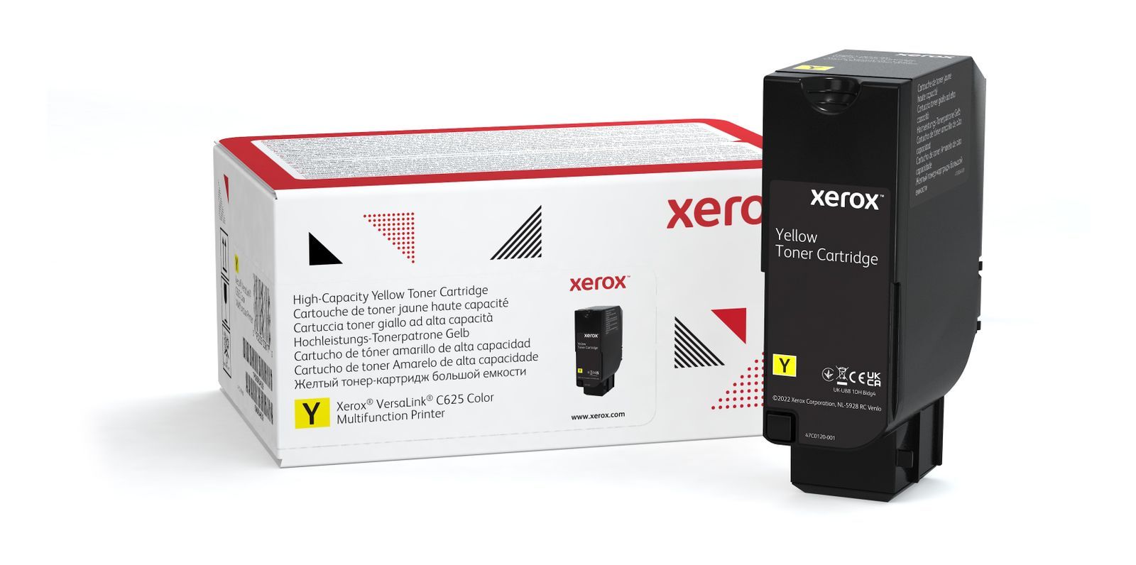 Xerox Cartuccia toner Giallo a Alta capacità da 16000 Pagine per Stampante multifunzione a colori  VersaLink C625 (006R04639) [006R04639]