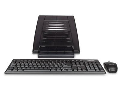 Hamlet Tiramisù Notebook Stand. Supporto universale per Notebook con Tastiera e Mouse Senza Fili [XTMS100KMW]