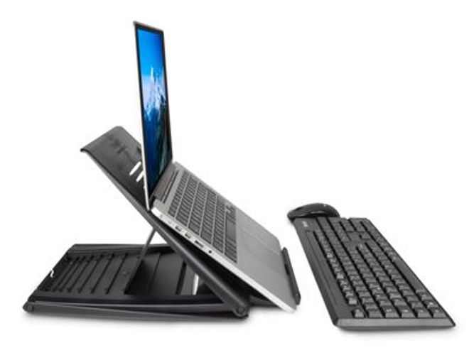 Hamlet Tiramisù Notebook Stand. Supporto universale per Notebook con Tastiera e Mouse Senza Fili [XTMS100KMW]