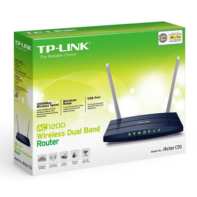 TP-Link Archer C50 router wireless Fast Ethernet Dual-band (2.4 GHz/5 GHz) Nero [ARCHERC50]