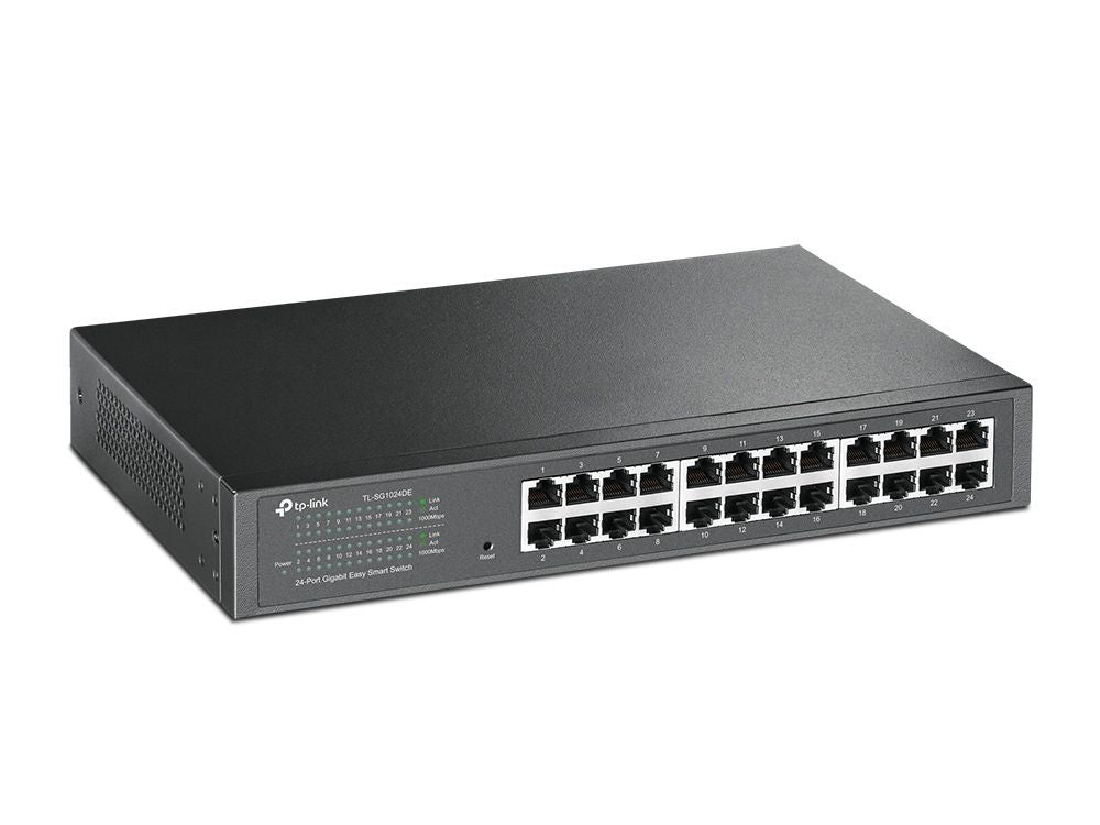 TP-Link TL-SG1024DE switch di rete Gestito L2 Gigabit Ethernet (10/100/1000) Nero [TL-SG1024DE]