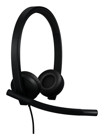 Logitech H570E Auricolare Cablato A Padiglione Ufficio USB tipo A Nero [981-001430]