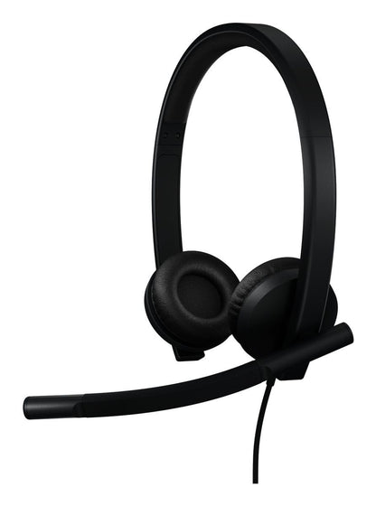 Logitech H570e Auricolare Cablato A Padiglione Ufficio USB tipo A Nero [981-001430]
