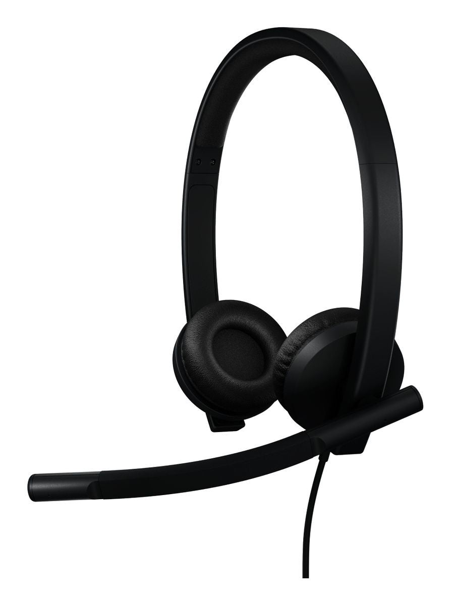 Logitech H570e Auricolare Cablato A Padiglione Ufficio USB tipo A Nero [981-001430]