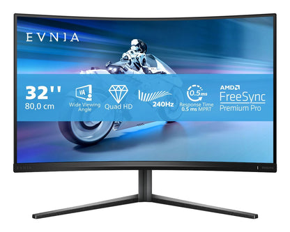 Philips Evnia 5000 32M2C5500W/00 Monitor PC 80 cm (31.5") 2560 x 1440 Pixel Quad HD LCD Nero [32M2C5500W/00]