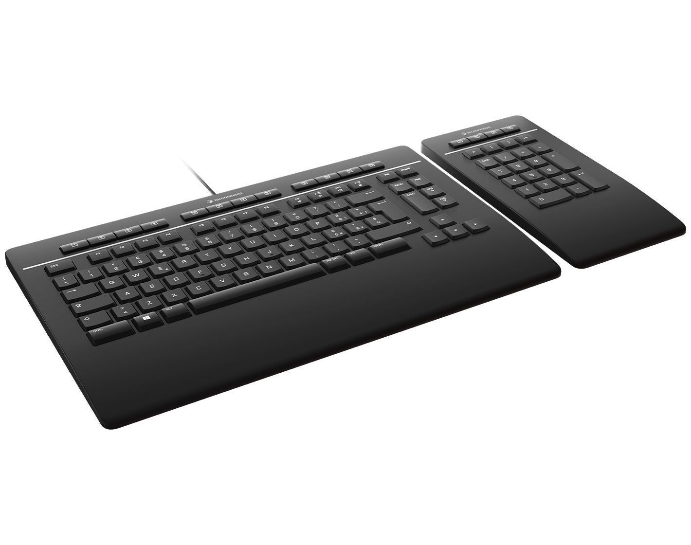 3Dconnexion Keyboard Pro tastiera Ufficio USB + Bluetooth Italiano Nero [3DX-700095]
