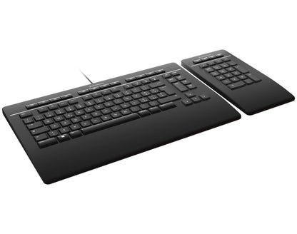 3Dconnexion Keyboard Pro tastiera Ufficio USB + Bluetooth Italiano Nero [3DX-700095]