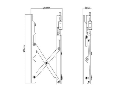 ITB MB0513 TV mount 177,8 cm (70") Nero [MB0513]