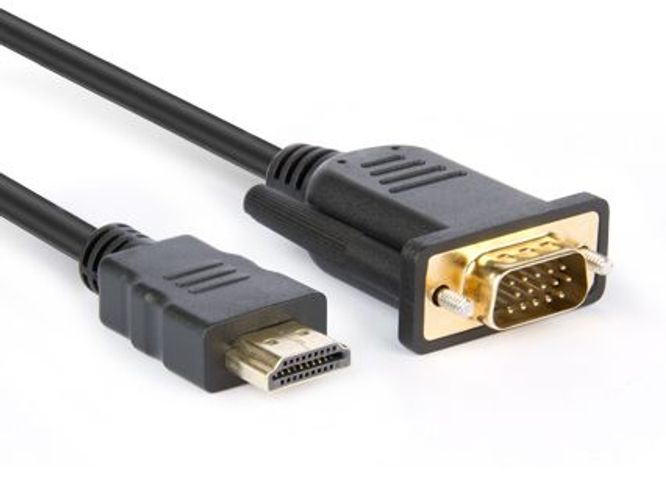 Hamlet XVCHDM-VGA180 cavo e adattatore video 1,8 m HDMI tipo A (Standard) VGA (D-Sub) Nero [XVCHDM-VGA180]