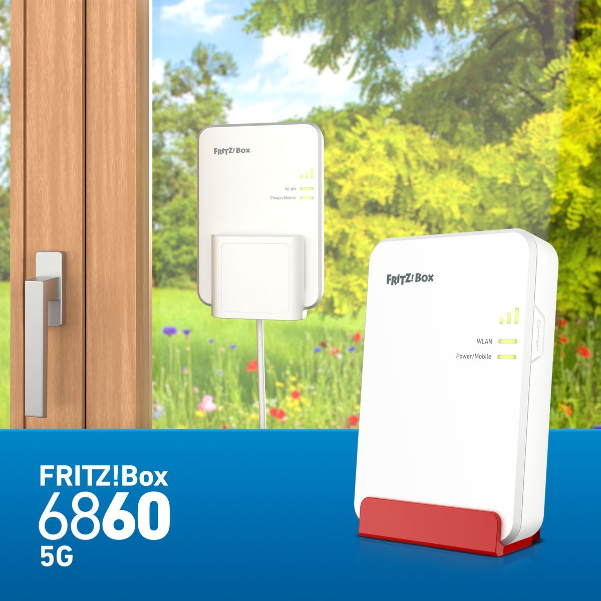 Box FRITZ! 6860 5G Edition International router wireless Gigabit Ethernet Dual-band (2.4 GHz/5 GHz) [20003071]
