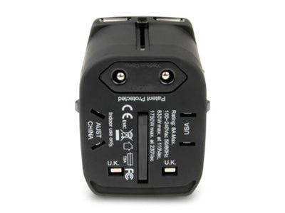 Hamlet Traver Adapter adattatore universale da viaggio per prese elettriche più caricatore usb [XPW2UTRAVEL]