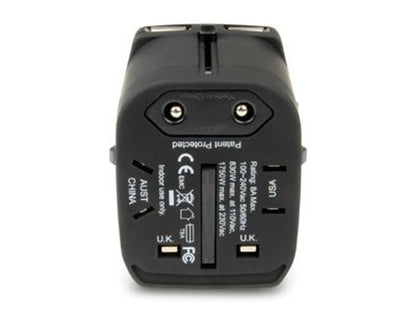 Hamlet Traver Adapter adattatore universale da viaggio per prese elettriche più caricatore usb [XPW2UTRAVEL]