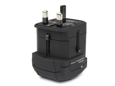 Hamlet Traver Adapter adattatore universale da viaggio per prese elettriche più caricatore usb [XPW2UTRAVEL]