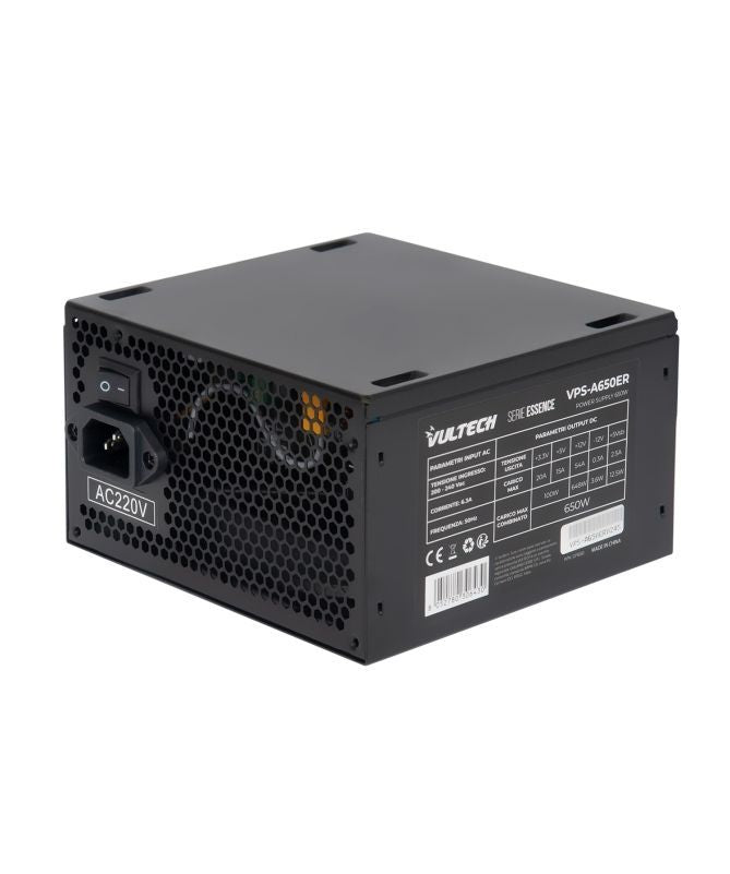 Vultech VPS-A650ER alimentatore per computer 650 W 24-pin ATX ATX Nero [VPS-A650ER]