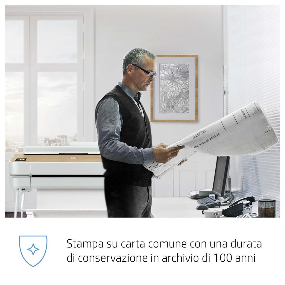 HP Cartuccia inchiostro ciano DesignJet 728, 300 ml [F9K17A]