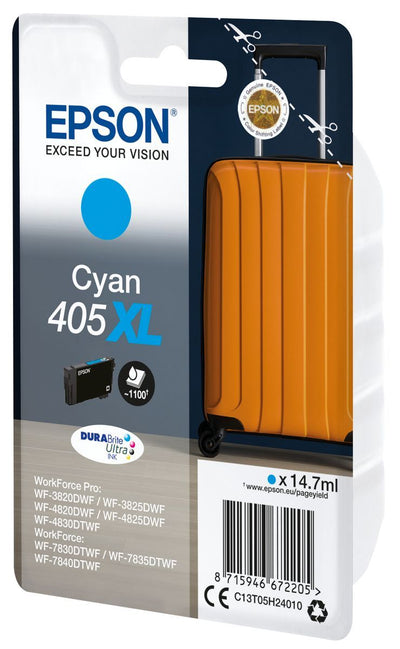 Epson Singlepack Cyan 405XL DURABrite Ultra Ink [C13T05H24010]