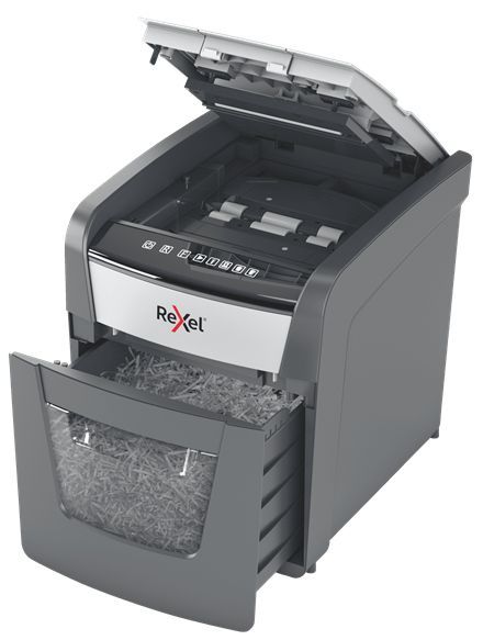 Rexel Distruggidocumenti automatico Optimum AutoFeed+ 50X con taglio a frammenti [2020050XEU]