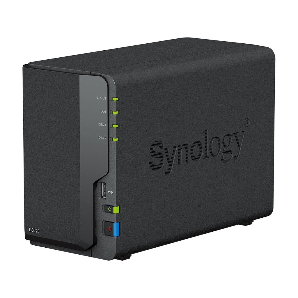 Synology DiskStation DS223 server NAS e di archiviazione Desktop Realtek RTD1619B 2 GB DDR4 0 TB [DS223]