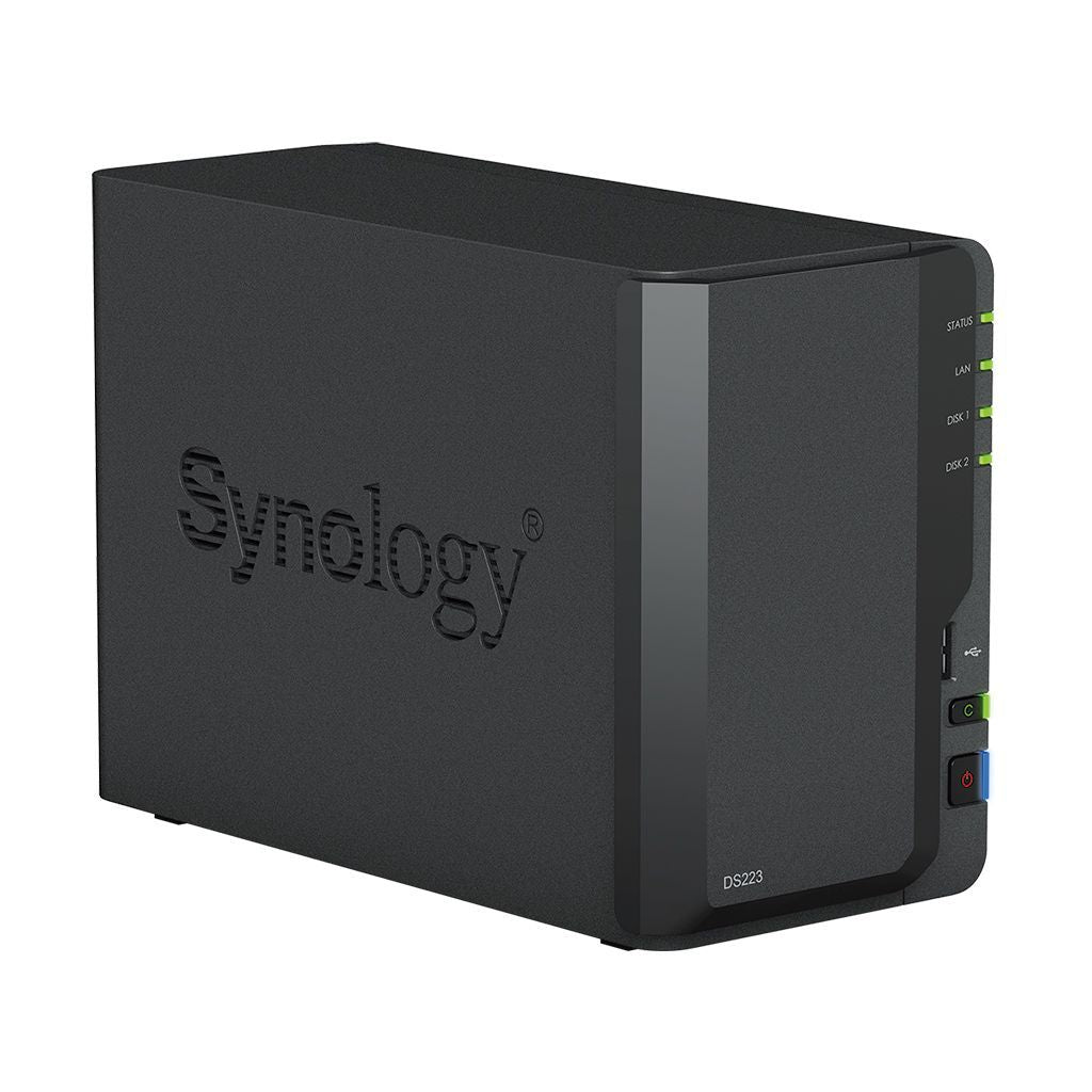 Synology DiskStation DS223 server NAS e di archiviazione Desktop Realtek RTD1619B 2 GB DDR4 0 TB [DS223]