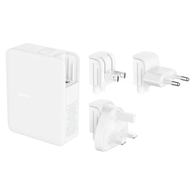 Belkin ALIMENTATORE 140W 4-PORTE USB CON UK,EU,US PLUG [WCH014BTWH]