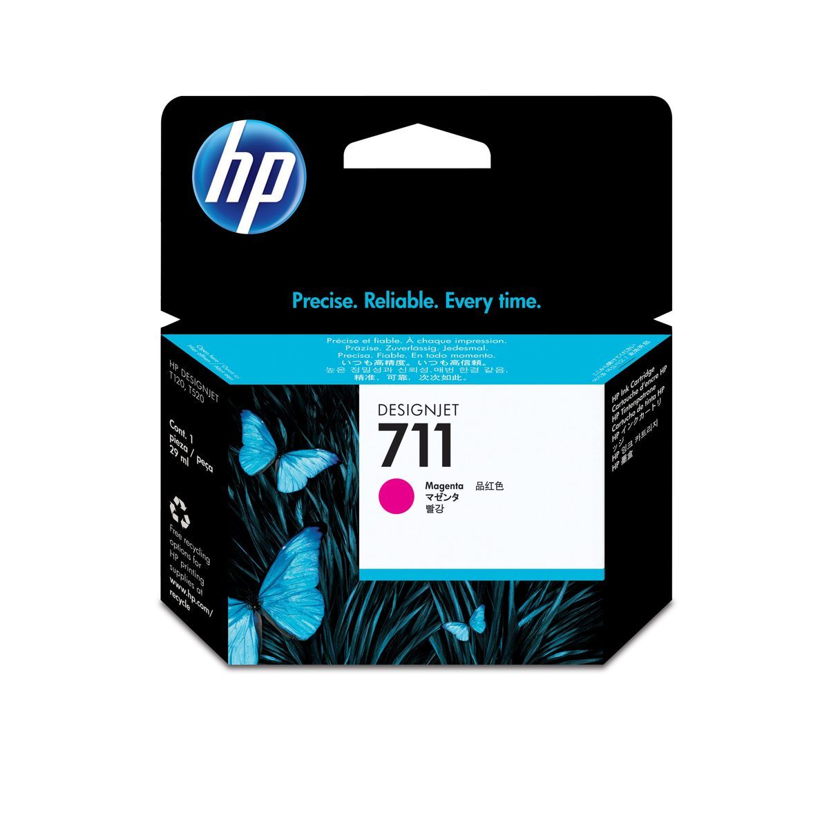 HP Cartuccia inchiostro magenta DesignJet 711, 29 ml [CZ131A]