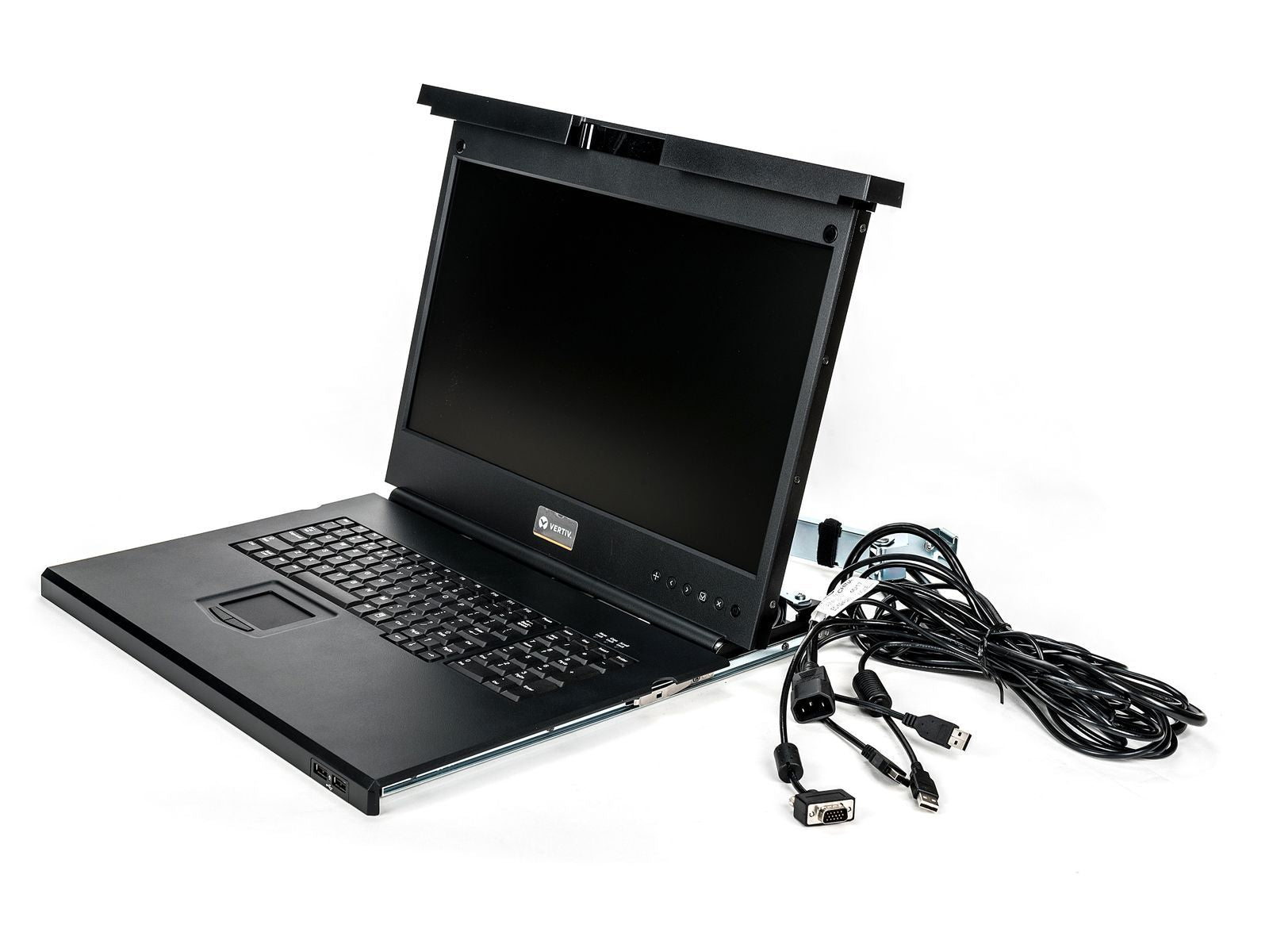 Vertiv Avocent 1 Computer - 47 cm (18,5") LCD - 1600 x 1200 - 3 x USB - 1 x VGA - Tastiera - TouchPad - 1U Alto [LRA185KMM-001]