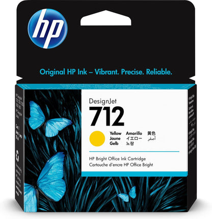 HP Cartuccia di inchiostro giallo originale DesignJet 712 da 29 ml [3ED69A]