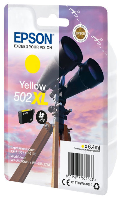 Epson Singlepack Yellow 502XL Ink [C13T02W44010]
