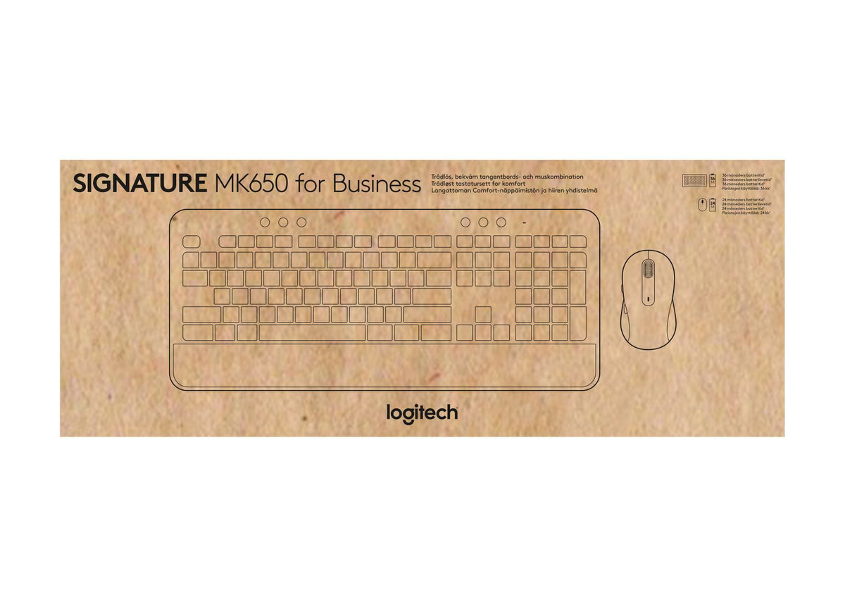 Logitech Signature MK650 Combo for Business tastiera Mouse incluso Ufficio Bluetooth QWERTY Italiano Grafite [920-010996]