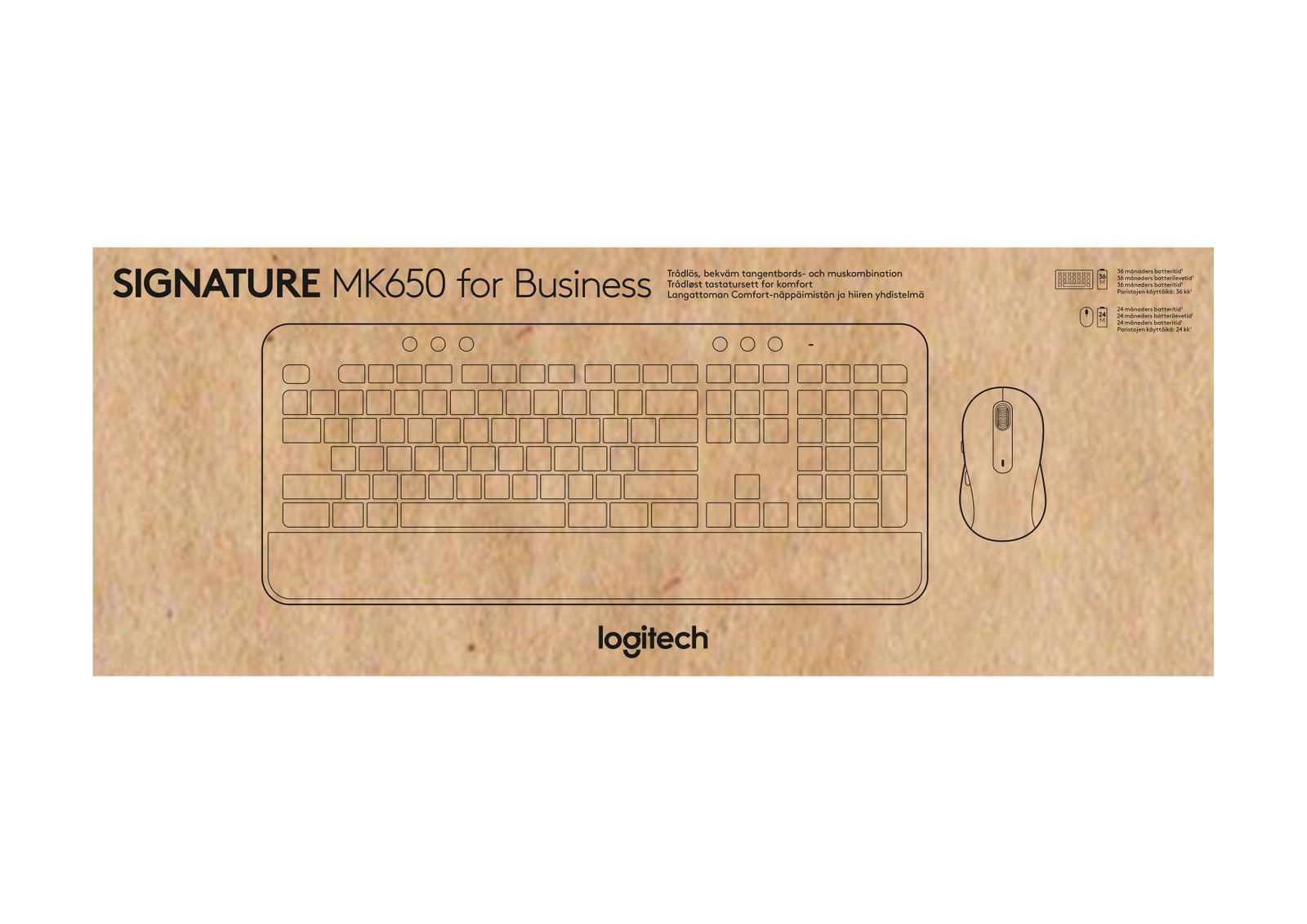 Logitech Signature MK650 Combo for Business tastiera Mouse incluso Ufficio Bluetooth QWERTY Italiano Grafite [920-010996]