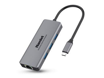 Hamlet HDKC-PD200A replicatore di porte e docking station per notebook Cablato USB 3.2 Gen 1 (3.1 Gen 1) Type-C Grigio [HDKC-PD200A]