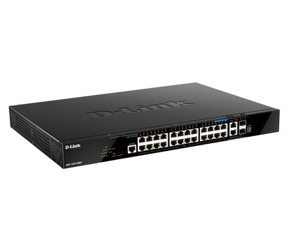 D-Link DGS-1520-28MP/E switch di rete Gestito L3 Gigabit Ethernet (10/100/1000) Supporto Power over Ethernet (PoE) 1U Nero [DGS-1520-28MP]