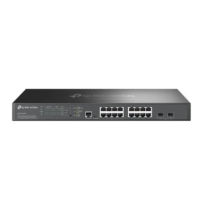TP-Link Omada SG3218XP-M2 switch di rete Gestito L2+ 2.5G Ethernet (100/1000/2500) Supporto Power over Ethernet (PoE) 1U Nero [SG3218XP-M2]