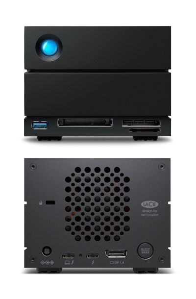 LaCie 2big Dock array di dischi 48 TB Desktop Nero [STLG48000400]