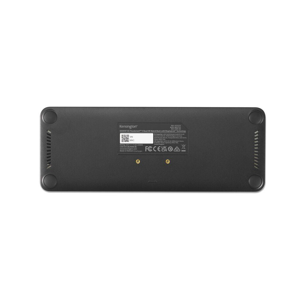 Kensington Docking station ibrida SD5920T EQ Thunderbolt 4 Quad 4K con tecnologia DisplayLink [K35234EU]
