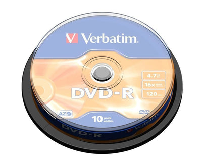 Verbatim DVD-R Matt Silver 4,7 GB 10 pz [43523]