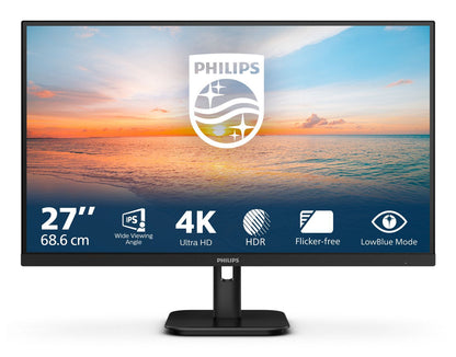 Philips 27E1N1800A/00 Monitor PC 68,6 cm (27") 3840 x 2160 Pixel 4K Ultra HD LED Nero [27E1N1800A/00]