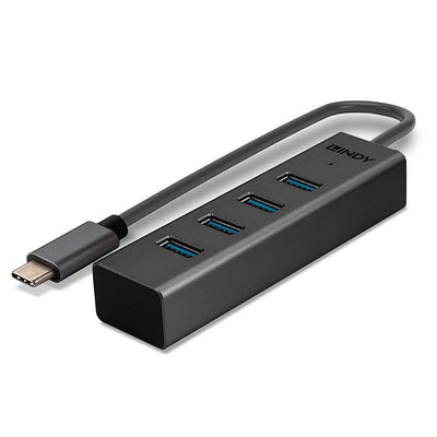 Lindy 43325 hub di interfaccia USB 3.2 Gen 1 (3.1 Gen 1) Type-C 5000 Mbit/s Grigio [LINDY43325]