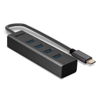 Lindy 43325 hub di interfaccia USB 3.2 Gen 1 (3.1 Gen 1) Type-C 5000 Mbit/s Grigio [LINDY43325]