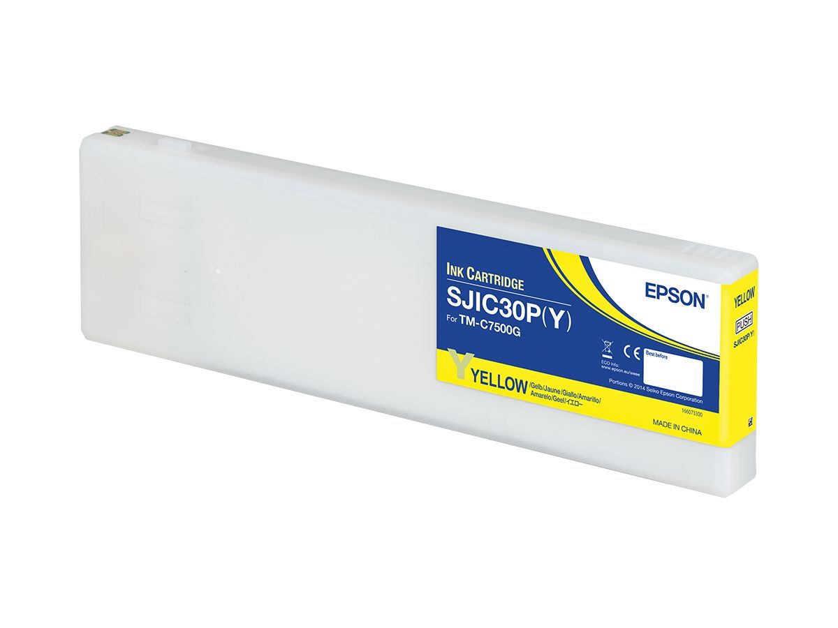 Epson SJIC30P(Y): Ink cartridge for ColorWorks C7500G (Yellow) [C33S020642]