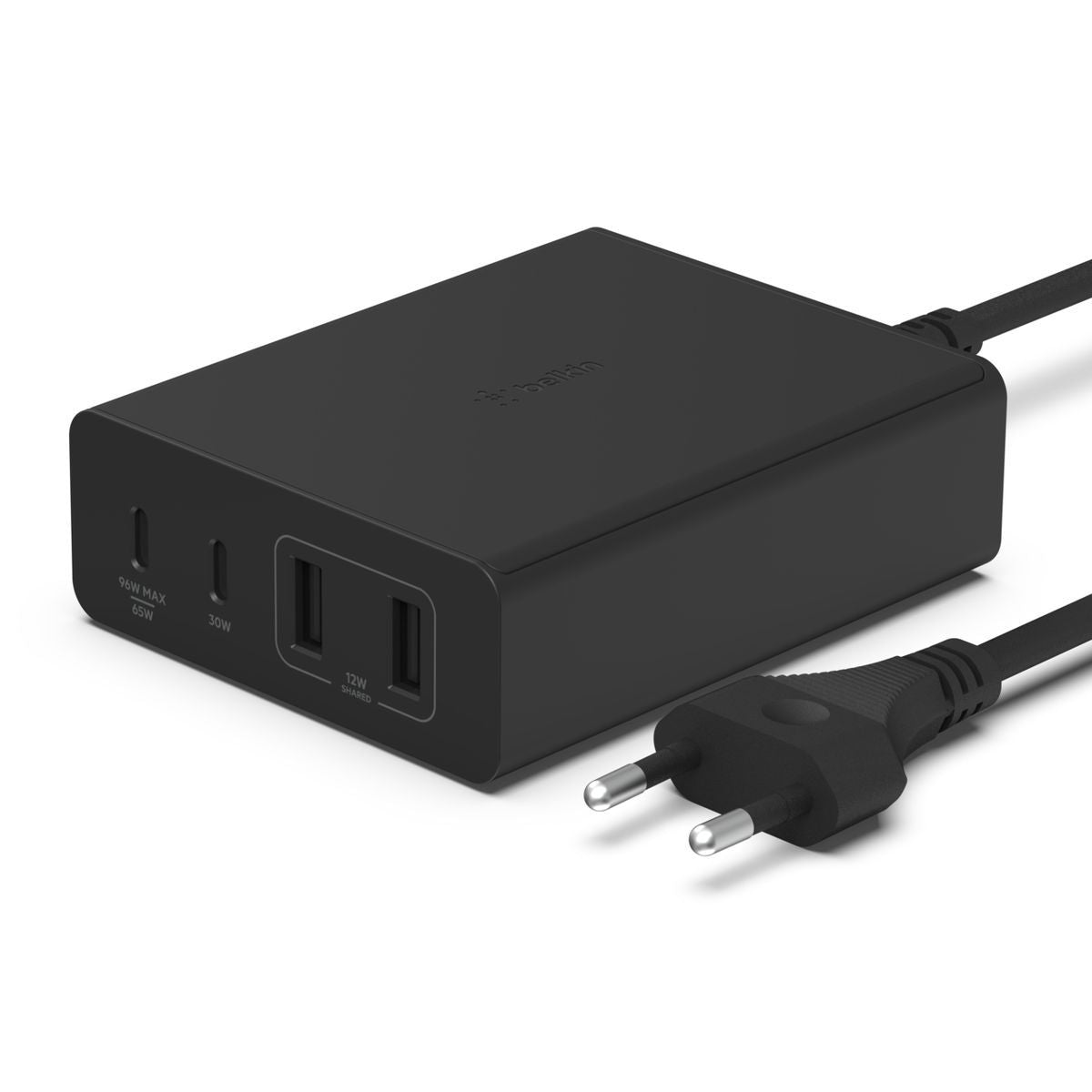 Belkin ALIMENTATORE GAN 108W CON PORTE 2X USB-C, 2X USB-A [WCH010VFBK]