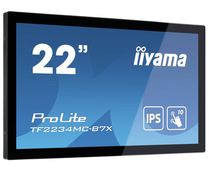iiyama ProLite TF2234MC-B7X Monitor PC 54,6 cm (21.5") 1920 x 1080 Pixel Full HD LED Touch screen Multi utente Nero [TF2234MC-B7X]