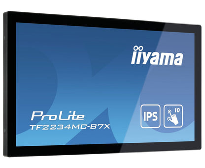 iiyama ProLite TF2234MC-B7X Monitor PC 54,6 cm (21.5") 1920 x 1080 Pixel Full HD LED Touch screen Multi utente Nero [TF2234MC-B7X]