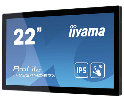 iiyama ProLite TF2234MC-B7X Monitor PC 54,6 cm (21.5") 1920 x 1080 Pixel Full HD LED Touch screen Multi utente Nero [TF2234MC-B7X]
