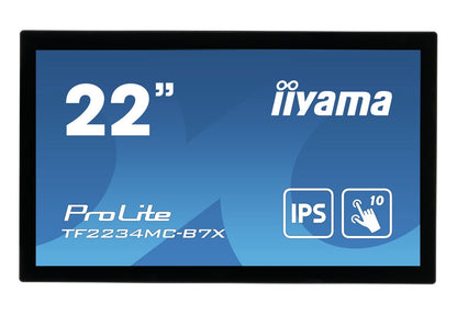 iiyama ProLite TF2234MC-B7X Monitor PC 54,6 cm (21.5") 1920 x 1080 Pixel Full HD LED Touch screen Multi utente Nero [TF2234MC-B7X]