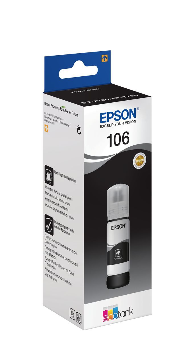Epson 106 EcoTank Photo Black ink bottle [C13T00R140]