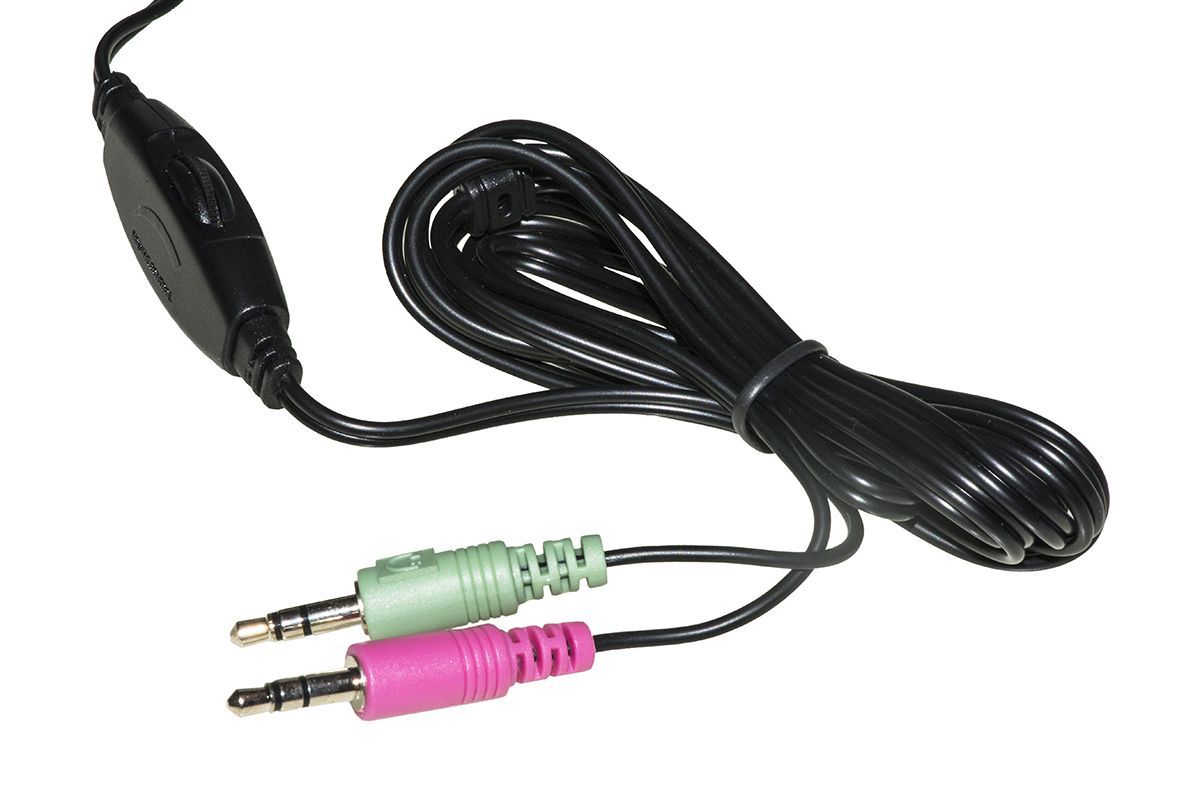 LINK Cuffia Con Microfono Orientabile, Connettore 2 X 3,5 Mm E Controllo Volume [LKHS02]