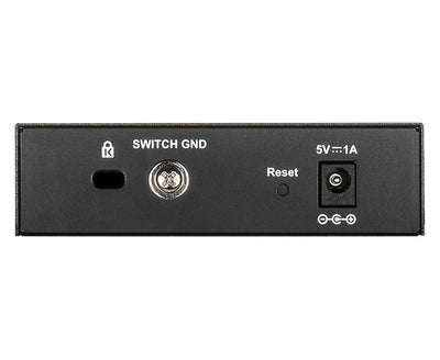 D-Link DGS-1100-05V2/E switch di rete Gestito L2 Gigabit Ethernet (10/100/1000) Nero [DGS-1100-05V2]